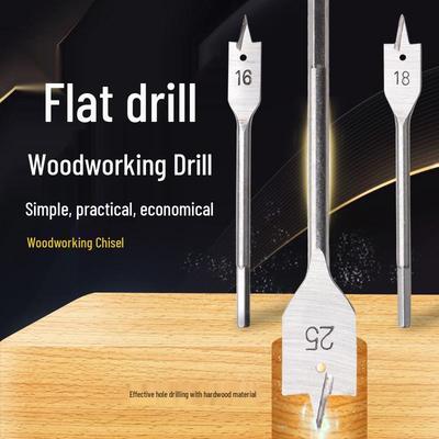 Flat Drill Bit for Woodworking: Hole Opener & Enlarger for Doors and Drawers