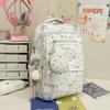 Schoolbag women's new Japanese ins high value fresh and sweet star backpack junior high school students lightweight backpack