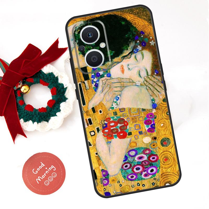 Starry Night Klimt Kiss Funda For OPPO Reno 8 Lite 10 11 12 13 14 Pro 11F 12F 13F 14F OPPO Find X8 X5 X6 X9 Pro Case
