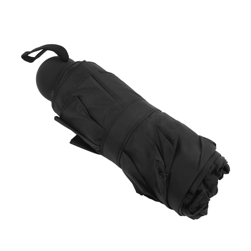 Travel Umbrella Sun Rain 5 Folding UV Protection Present Portable with Box for Men Women Black