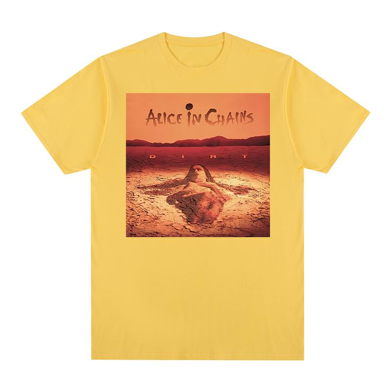 ALICE IN CHAINS Vintage tshirt Black Dirt Album Cotton Unisex T shirt New TEE TSHIRT Womens tops