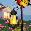 Butterfly Solar Light for Outside Waterproof Metal Pathway Light with Stake for Yard Patio Porch Lawn Decor Birthday Gifts for Women Mom