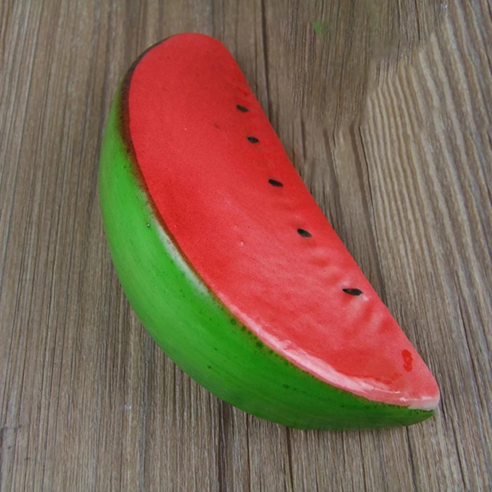 High Imitation Fake Artificial Watermelon Cabinet Hotel Dining Room Restaurant Store Shop Decor Fake Fruit Photo Props Accessory