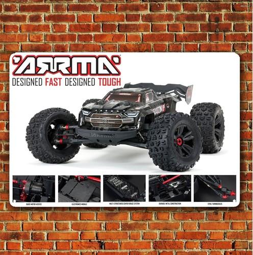 

Metal Poster Rc Car Tin Sign Plaque Arrma Kraton Truckaluminum 20x30cm（7.8x11.8inch）