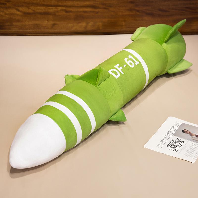 Extra-Large Dongfeng Missile Plush Pillow for Sleeping, Sofa, or Backrest - Perfect Gift for a Boyfriend