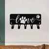 1pc Puppy Dog Love Key Rack Hanger & Organizer - 6 inch/9 inch Wide Metal Wall Art for Wall Hanging and Hooks