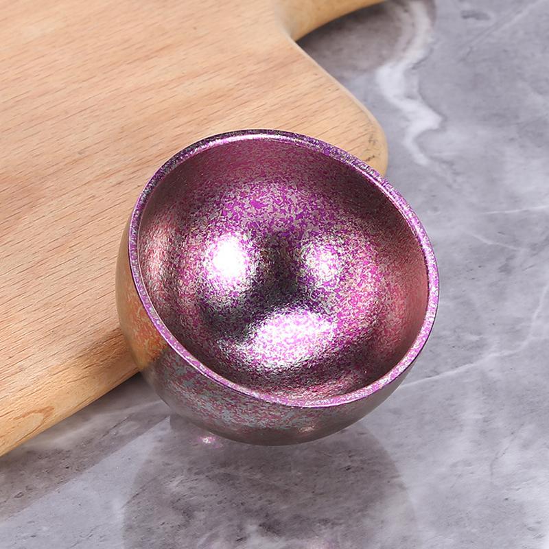 Pure Titanium Small Tea Cup Coffee For Outdoor Portable Camping Coffee And Tea Tableware Brewing Hiking Tea Cup Teapot