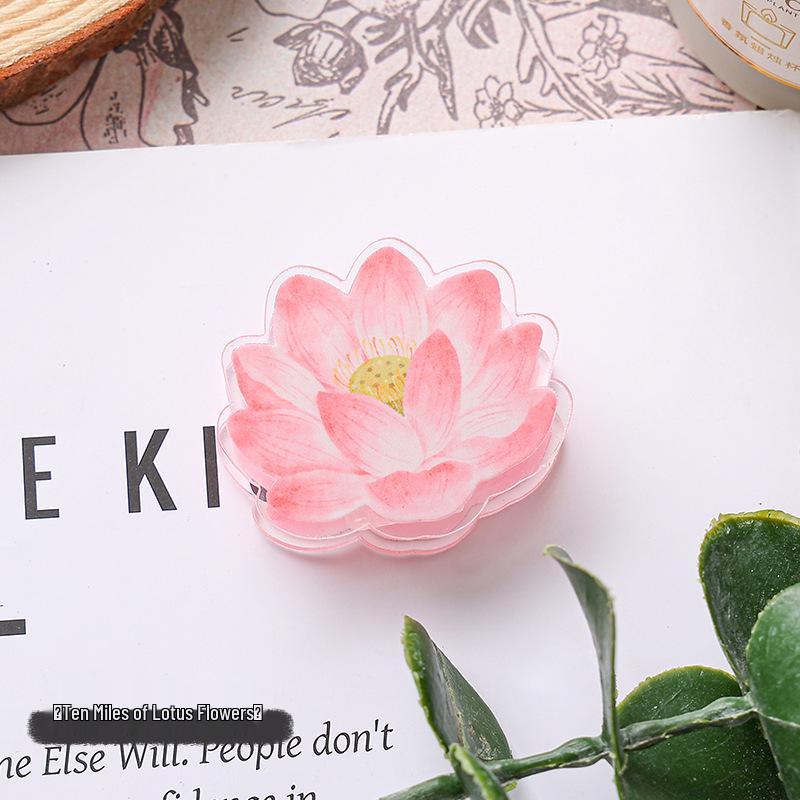 Adorable Bread-Themed Double-Sided Acrylic Sticky Note and Photo Holder