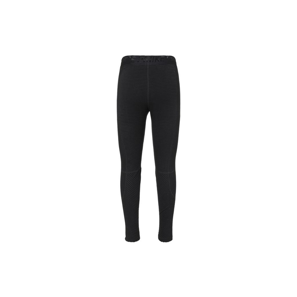 Nike Solid Color Letter Print Slim Fit Sports Fitness Pants Women Bottoms Black BV5563-010