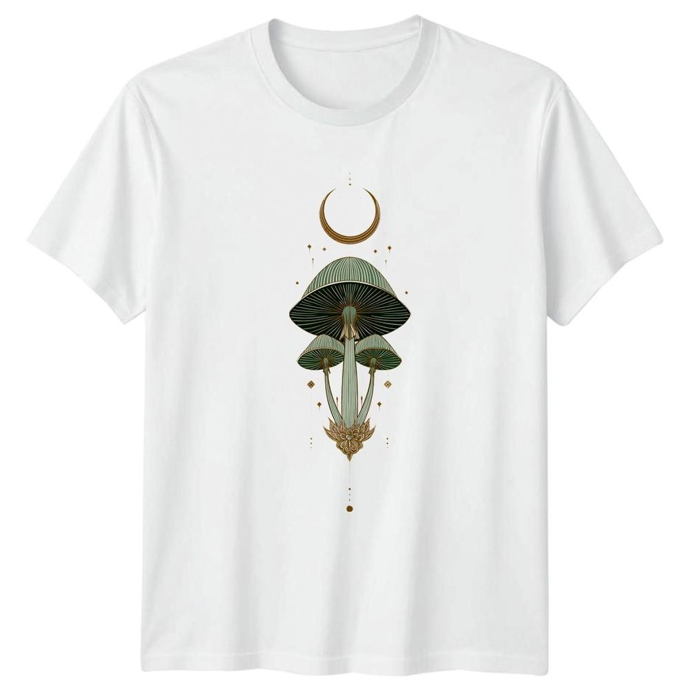 Mystical Celestial Witchy Mushroom Fungi Unisexs TShirt Fungi Art Occult S