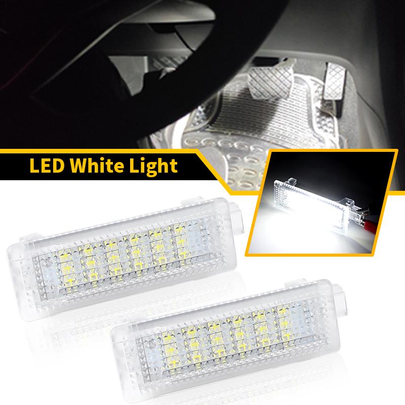 2pcs LED Door Footwell Trunk Light For BMW Mini COOPER R50 R52 R53 R55 R56 R57 R60 For Mini R58 Coupe 11-15 R59 Roadster 12-15