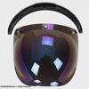 Japanese Three-Button Bubble Lens Motorcycle Helmet