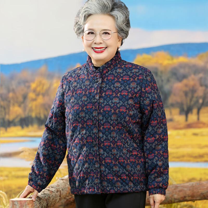 

Women s Elderly Thickened Cotton Padded Winter Jacket L