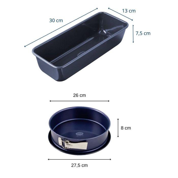 Moule à cakes et moule à manqué - DR OETKER - Back Liebe - Email - 30 et 26 cm