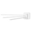 Towel Rack 3 Poles 180 Degree Rotation Wall-mounted Punch-free Bathroom Bath Ball