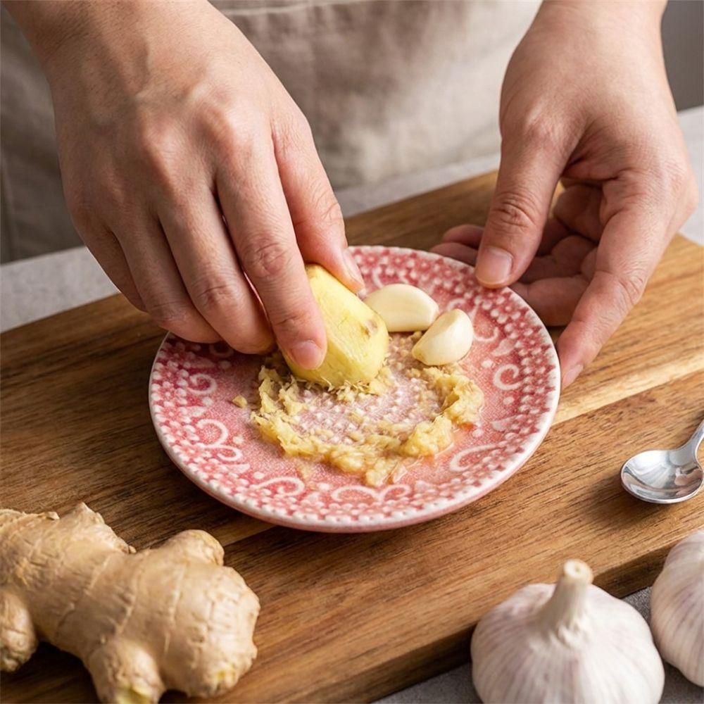 2-in-1 Round Vegetable Grinding Tool Handcrafted Kitchen Manual Grater Kitchen Use