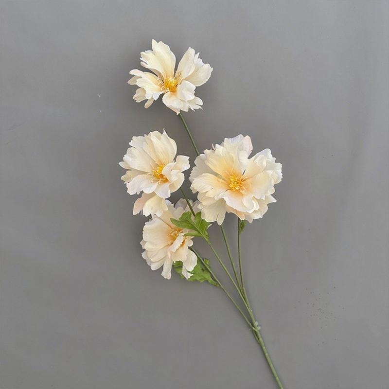 74CM 4Heads Silk Artificial Orchid Flower Branch for Home Room Wedding Decorations Indoor Vase Flower Arrangement Decoration