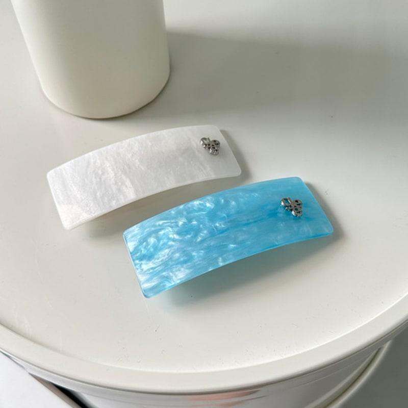 Geegee Square Hair Pin - Aqua