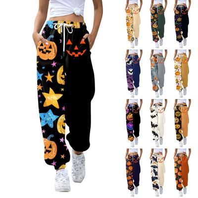 Lässige Jogginghose für Damen mit Halloween-Print
