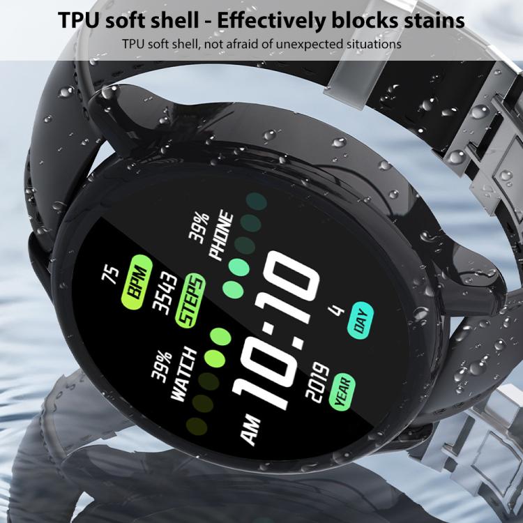 Tempered‑Film‑Integrated Electroplated Soft‑TPU Full‑Edge Shock‑Resistant Watch Protective Shell For Garmin Vivoactive 6 Smart Watch