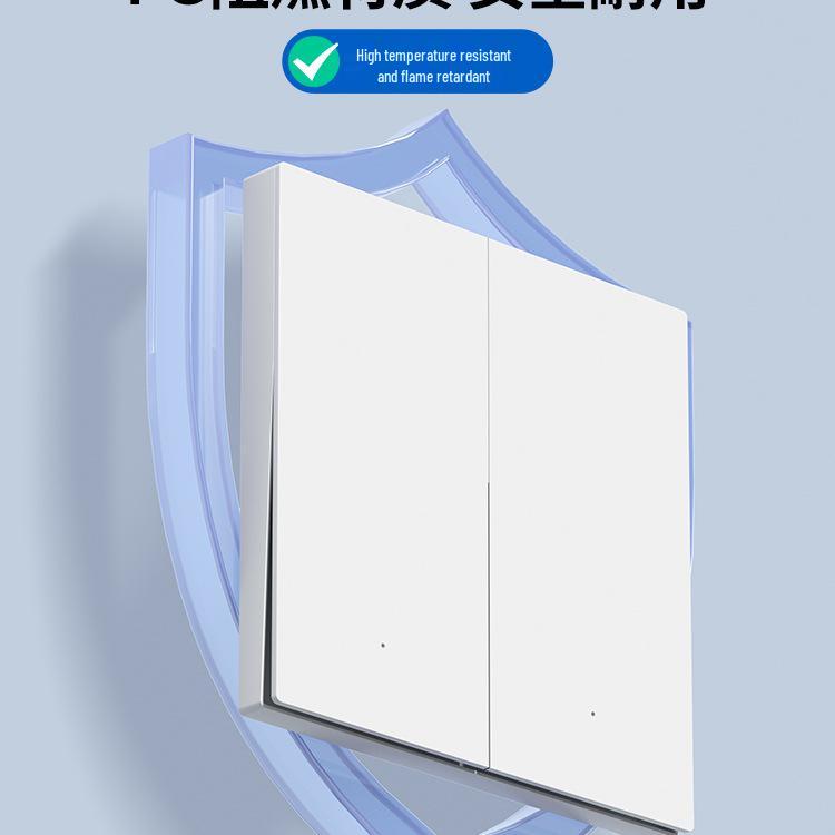 Wireless Smart Remote Light Control Switch, Stick-On, No Wiring, 220V, Two-Way for Bedroom