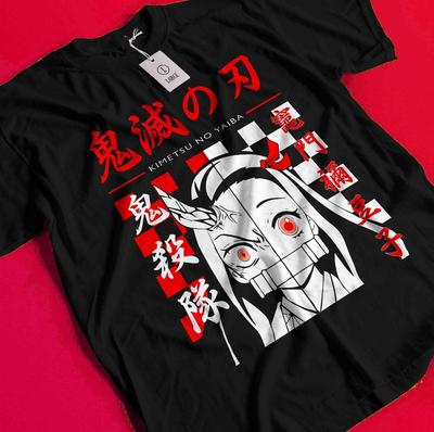 Demon Slayer Shirt Tanjiro Tshirt Nezuko T-Shirt Muzan Doma Tee Inosuke Zenitsu BB810