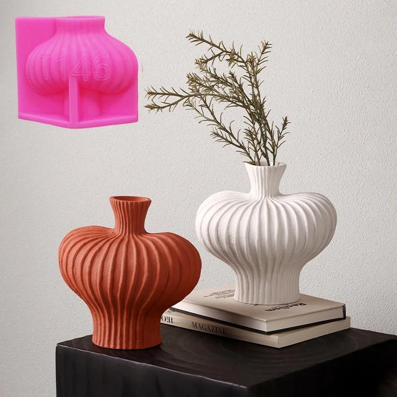 Hollow heart flower vase resin silicone mold heart-shaped vase concrete mould Valentine's Day gift Love flower pot gypsum molds