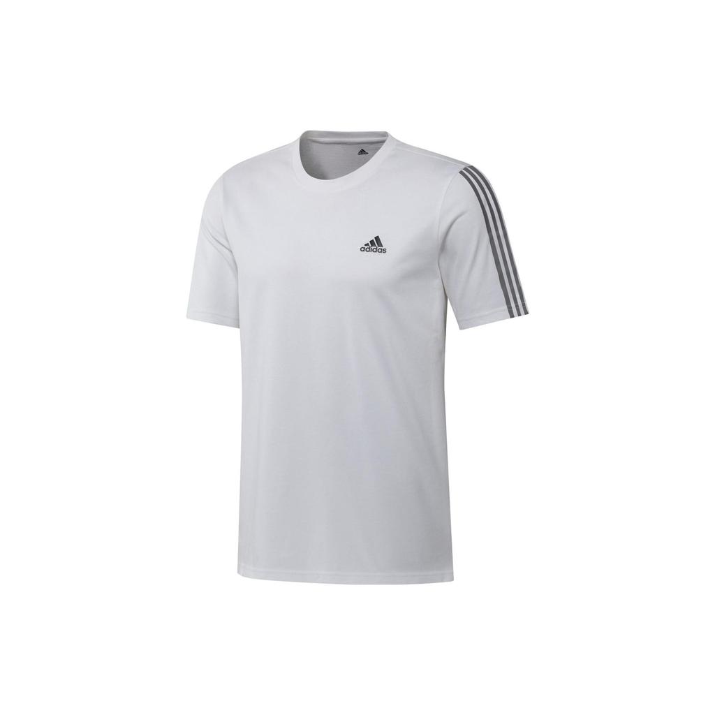 Adidas T Shirts Men's White Crew Neck Moderate Straight Fit GK9431