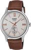 CASIO BESIDE Quartz Sapphire Brown Leather International Model [Casio] Men's Watch, Glass, BMS-100L-5AV, Band, 24-Hour Display, Silver, [Used]