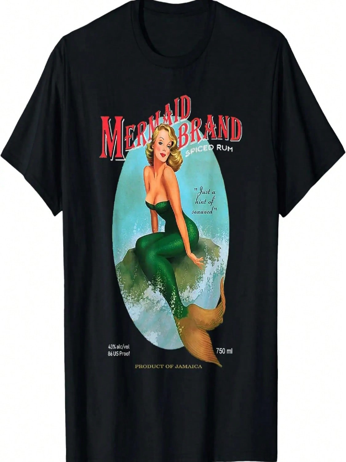 Mermaid Brand T-Shirt Jamaican Rum With A Hint Of Seaweed S разноцветный
