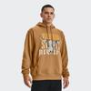 Under Armour Project Rock Johnson Series Training Sports Printed Fleece Hoodie Men Tops Vintage-Brown 1367036-277