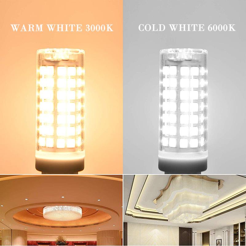 10 ks stmívatelná LED žárovka G9 6W AC220V bez blikání 88×SMD2835 690LM G9 kapslová lampa pro lustrNáhrada 70W halogenové