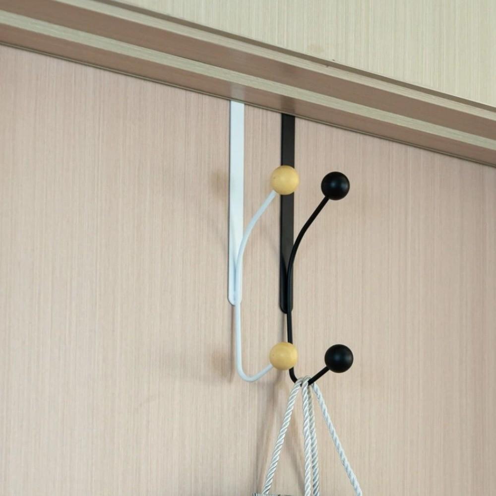 Iron Door Hook Storage Eavy-Duty Metal Hooks Bedroom Kitchen Bathroom Storage