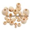 Natural Beech Wood Beads: 8-50mm Large Hole Round Beads for DIY Jewelry Making