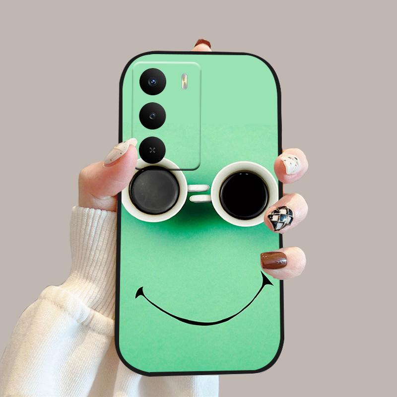For Realme V60 Pro Case V 60 Pro Silicone Soft TPU Phone Bumper Cover For Realme 14x 5G Fashion Cute Cartoon Protective Fundas