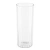 Modern Transparent Flower Vase Striped Style Decorative Bottles  Restaurant Centerpiece