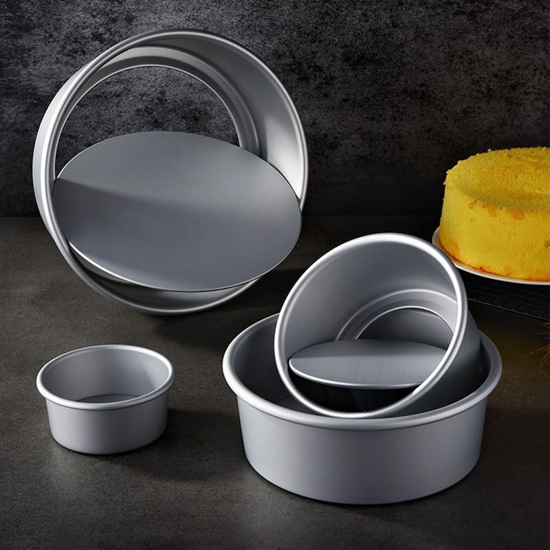 4/6 Inch Kitchen Baking Mould Mini Round Cake Pan Mould Hard Anodized Aluminum Molds With Removable Bottom For Easy Cake Removal