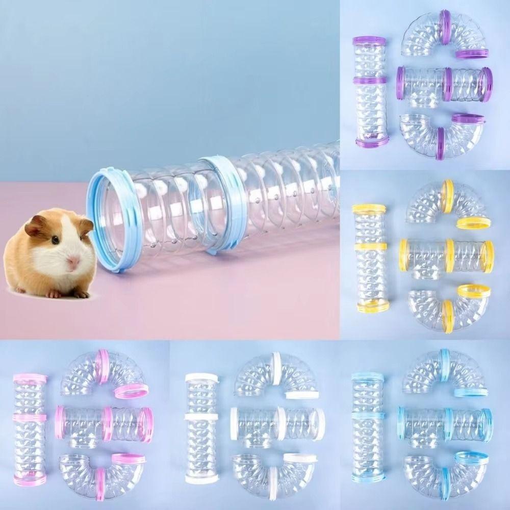 Transparent Hamster Toy Maze DIY Hamster Coop External Pipelines Chinchillas