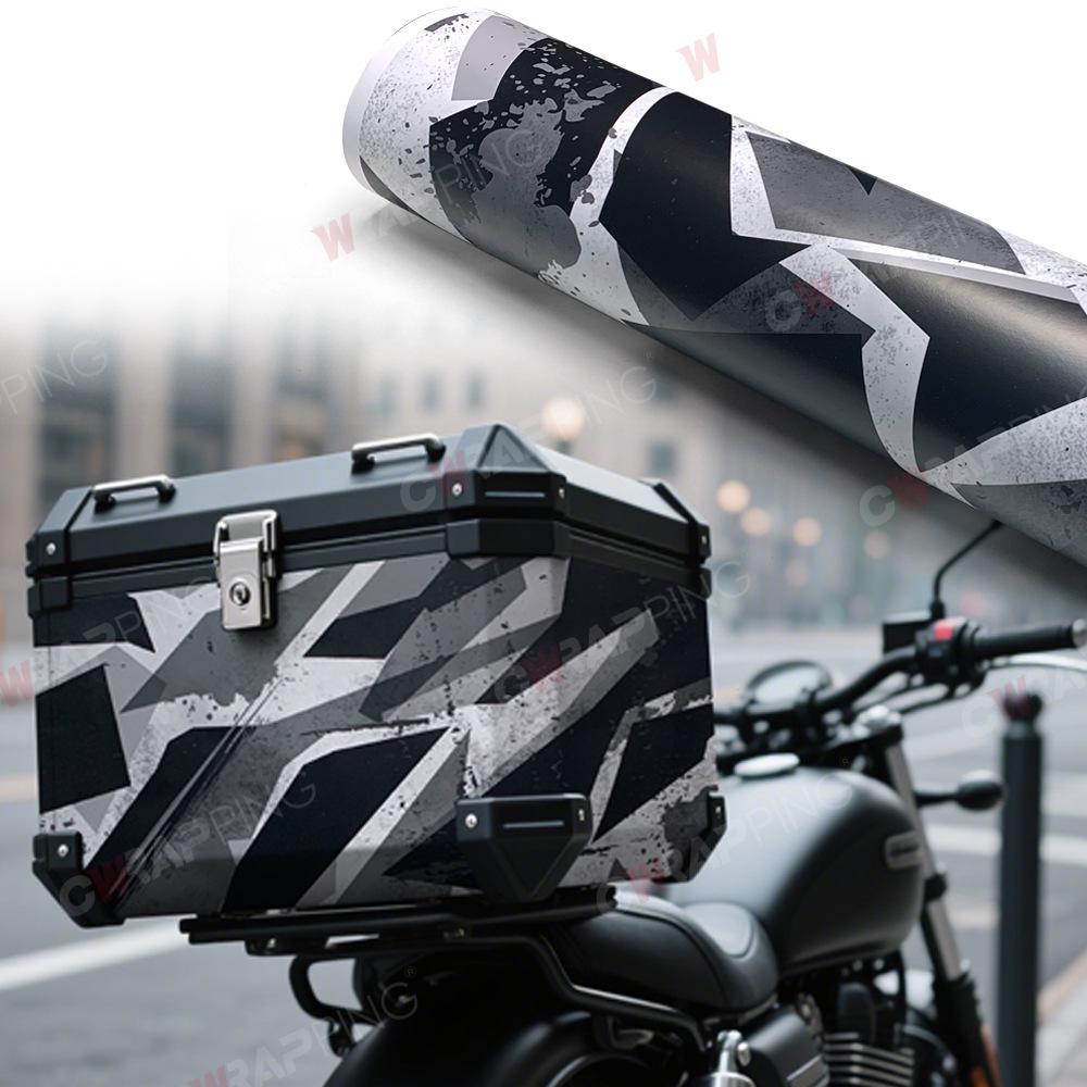 Self-Adhesive Geometric Camo Sticker for Motorcycle and Car Paint Modifications