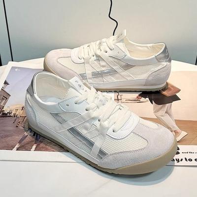 Damen Leder Mesh Sommer neu atmungsaktiv und vielseitig leichte Sport- und Freizeit-Farblich passend
