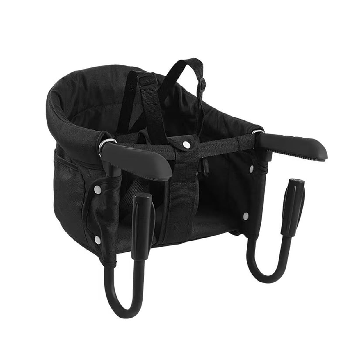 

Складной детский столик и портативный стульчик для кормления для детей в возрасте от 6 месяцев до 3 лет. Столик подходит для использования на улице и дома. Стульчик, годы, прикрепляемый, (черный) чёрный