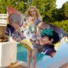 Anime M-My H-Hero A-Academia Beach Towel Colorful Bath Towels For Girl Microfiber Quick Dry Custom Sand Free Beach Yoga