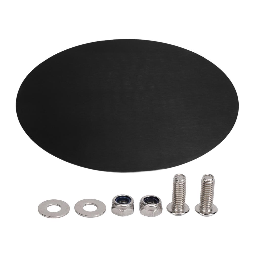 Motorcycle Oval Number Plate Aluminum 2.5mm Thickness Brushed Finish Rustproof Universal Number Plate