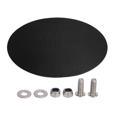 Motorcycle Oval Number Plate Aluminum 2.5mm Thickness Brushed Finish Rustproof Universal Number Plate