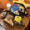 Modern Cool Woolen Kids Crossbody Bag With Geometric Pattern For Daily Use