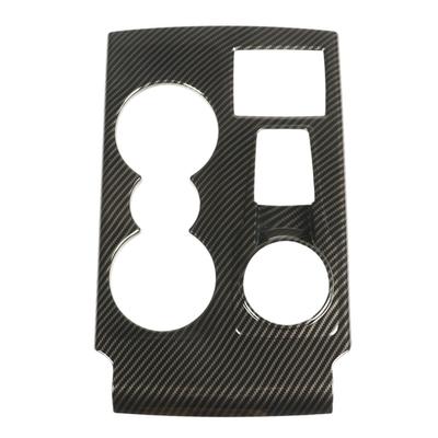 Mașină Gear Shift Panel Cover din fibră de carbon Style Shift Cup Holder Panel Replacement pentru Bronco Sport