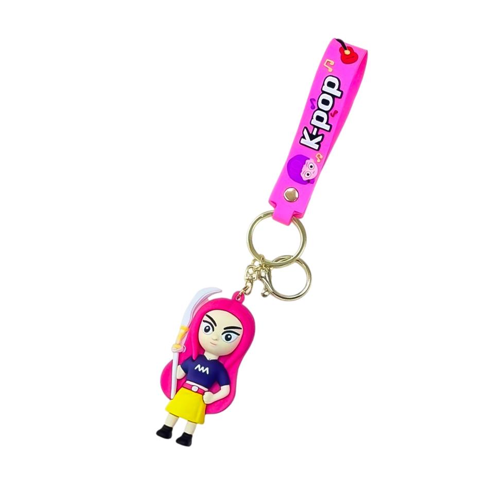 KPop Devil Hunter Peripheral Pendant Rumi Mira Zoe PVC Keychain Backpack Decoration Pendant Accessories Toys