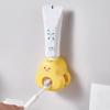 Duck Theme Auto Toothpaste Dispenser Wall Mounted Bathroom Organizers Toothbrush Holder For Kids Adults Home Essential