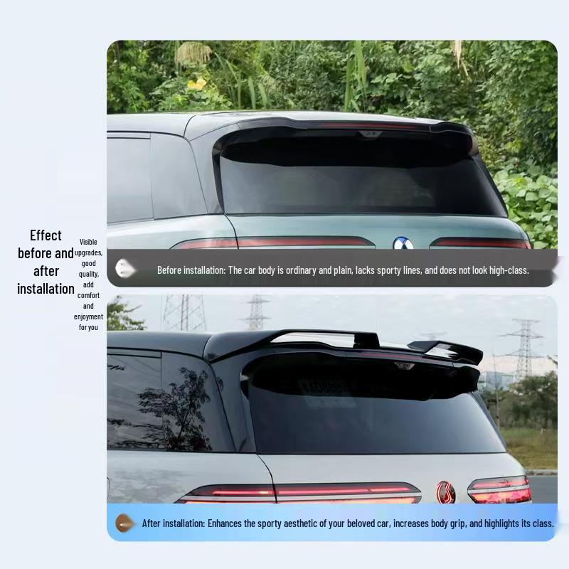 Black Warrior MC Sports Roof Spoiler for BYD Denza N8L - No-Drill Rear Top Upgrade