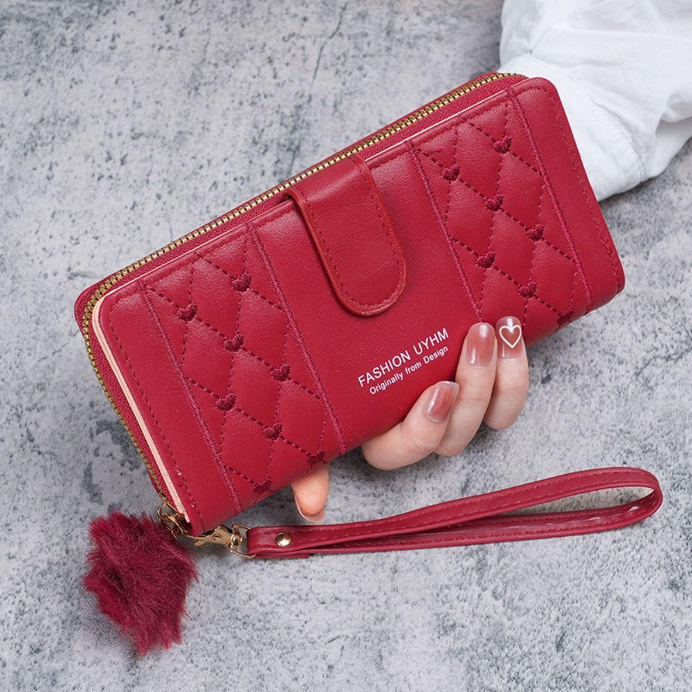 Solid Color Student Wallet Minimalist Long Clutch Bag New Women's Wallet Card Holder